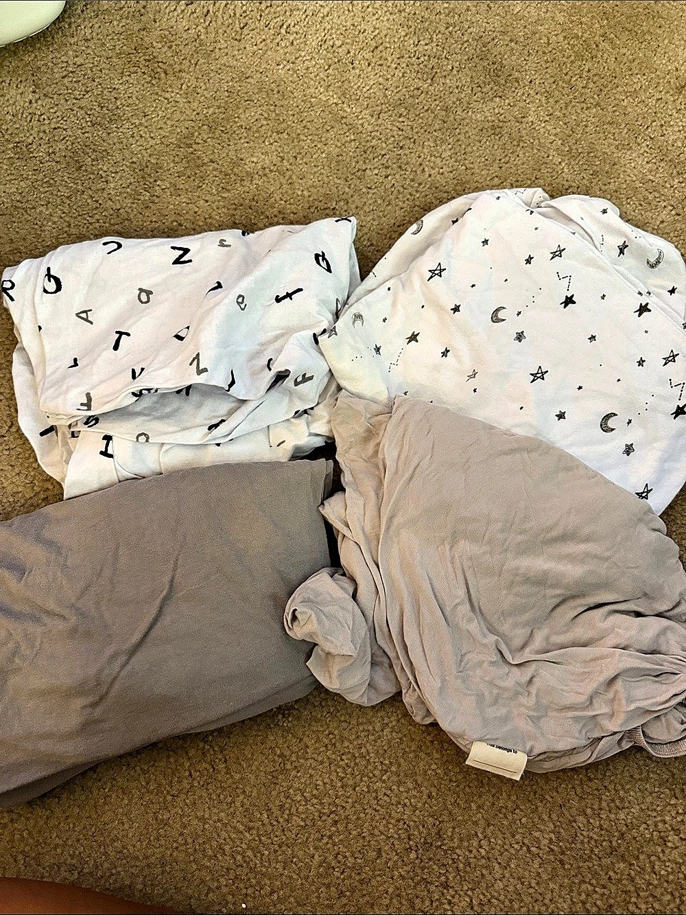 Bundle crib sheets